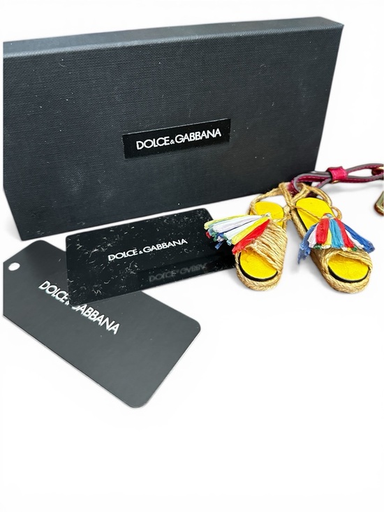 Dolce & Gabbana Handbags - D&G Mini Espadrille Tassel Charm Keychain New With Box